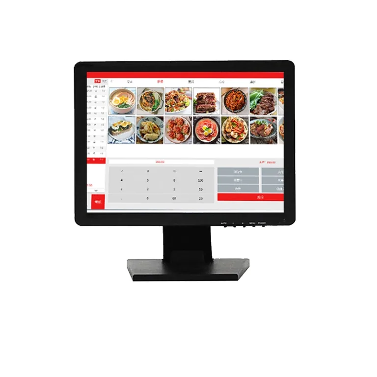 Foldable 19 Inch 5:4 TN IPS panel cash register touch pen wall mount Linu Win POS 10 points touch Monitor